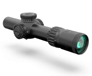 Swampfox Warhorse 1-6x24 FFP riflescope, black finish, 34mm tube