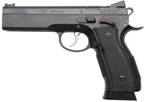 CZ Custom A01-LD 9mm pistol with optic-cut slide, black G10 grips and two 19-round magazines