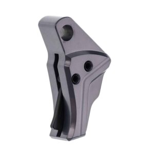 TYRANT CNC I.T.T.S. trigger shoe gray/black for Glock Gen 5, CNC-machined