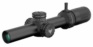 Swamp Fox Arrowhead 1-6x24mm LPVO scope with Guerrilla Dot MIL Green reticle and 30mm tube, black finish