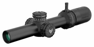 Swamp Fox Arrowhead 1-8x24 LPVO riflescope with Guerrilla Dot green reticle