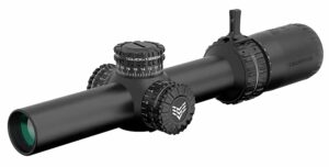 Swamp Fox Arrowhead 1-10x24mm LPVO Guerrilla Dot MOA Red reticle black finish
