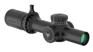 Swamp Fox Tomahawk II 1-4x24 LPVO scope with red BDC reticle, 30mm tube