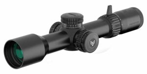 Swamp Fox Warhawk 5-25x56 FFP riflescope, 34mm tube, Sharpshooter MOA reticle