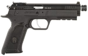 Tanfoglio TFFTAC22AS Force Tactical .22 LR 4.40" threaded barrel, black serrated slide, black polymer frame
