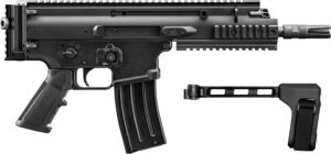 FN SCAR 15P 5.56x45mm pistol, 7.5 inch barrel, black, SB Tactical brace