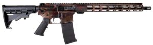 Shark Coast Tactical AR-15 Cerakote Rust finish 5.56 .223 16 inch threaded barrel