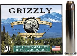 Grizzly Ammo GC45/70+P3   45-70Gov+P 350gr Bonded Flat Point 20 Per Box/10 Case