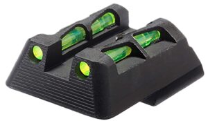HiViz HKLW11 LiteWave  Green/Red Black Frame Fits H&K 45/P30/VP9/VP40