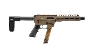 Freedom Ordnance FX9P8SBM-FDE FX9P 9mm 8-inch pistol Flat Dark Earth side view
