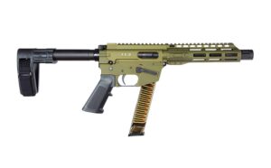 Freedom Ordnance FX9 9mm pistol with 8-inch nitride barrel and OD Green receiver