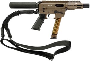 Freedom Ordnance FX9P4T-FDE FX9P 9mm 4-inch pistol tube in Flat Dark Earth with sling.
