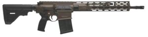 HK MR762 A4 rifle with 16.5 in threaded barrel, M-LOK handguard and Patriot Brown Picatinny rail