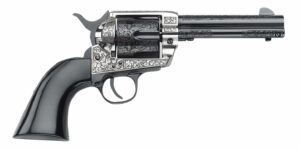 Pietta Gamblers Royale GW45GR434NMUB .45 Colt 4.75-inch Ultra Black engraved revolver