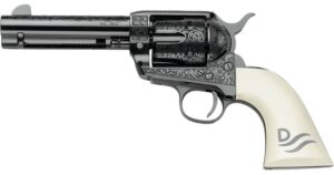Pietta Great Western II Red River 45 Colt 4.75 inch Ultra Ivory Engraved Grip