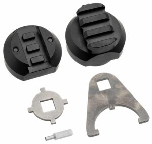 Stern Defense RAB-AD Picatinny rail rapid attach buttstock adapter, anodized aluminum and steel