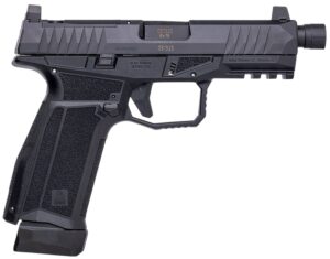 AREX Delta X Gen2 Tactical 9mm pistol, 4.6 inch threaded barrel, black, optic-ready