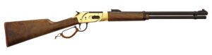 Silver Eagle Arms LEVER410 .410 bore 20 inch lever-action shotgun with brass receiver and walnut stock