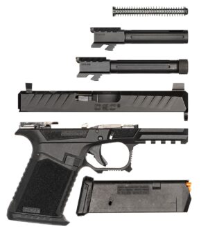 SCT DSC9 9mm 4-inch pistol frame kit in black with optic-ready slide
