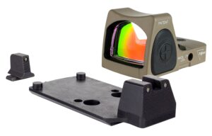 Trijicon 700816 RMR Dual Defense Kit 1x 3.25 MOA Red Dot Cerakote Black/Flat Dark Earth