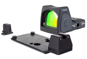 Trijicon Dual Defense Kit M17/18 with 1x 3.25 MOA red dot and suppressor-height sights, matte black