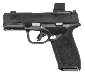 Langdon Tactical Tech Hellcat Pro COMP OSP 9mm 3.70 in with Hogue grip sleeve and optic-ready slide