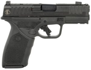 LANGDON TACTICAL TECH Hellcat Pro COMP OSP 9mm pistol, black, with Hogue grip sleeve