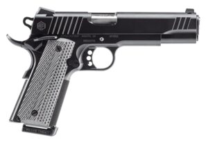 Alpha Foxtrot AF1911 full-size .45 ACP 5-inch stainless bull barrel black QPQ G10 grip