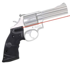 Crimson Trace 011290 Lasergrips red laser for S&W K & L-frame round butt in black rubber