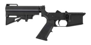 DPMS DP-15 Classic complete lower in black with blade pistol brace and A2 grip