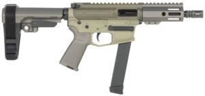 SHARK COAST TACTICAL Sneeky Pete SCCSNKY9N002 9mm PCC two-tone green Cerakote with SBA3 brace and Magpul grip