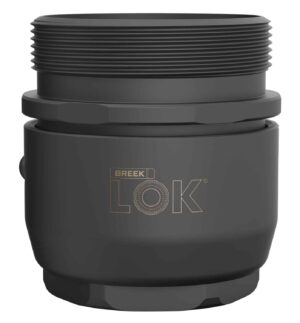 Breek Arms Breek-LOK 3QD titanium QD suppressor mount hub, 1.375x24 TPI, DLC finish