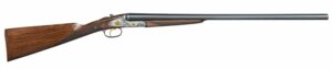 F.A.I.R. Iside Select FRISSL1228 12 gauge side-by-side shotgun with polished silver receiver and oiled walnut stock