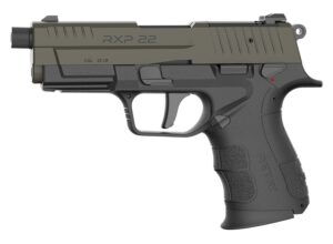 Retay RXP22 .22LR pistol 4-inch threaded barrel black and OD green two 13-round magazines