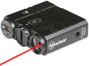 Firefield FF25008 Charge AR red laser and 180-lumen flashlight mounted on AR-15 rail