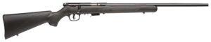 Savage 93R17F bolt-action rifle with matte black synthetic stock and blued barrel
