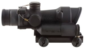 Trijicon ACOG 4x32 matte black scope with LED red horseshoe dot reticle