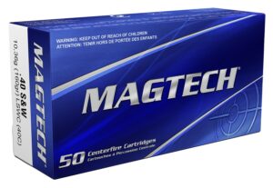 Magtech 40C Range/Training  40S&W 160gr Lead Semi Wadcutter 50 Per Box/20 Case