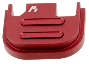 Strike Industries V2 red anodized slide cover plate for Glock Gen1-4