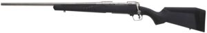 Savage 110 Storm .243 Win left-hand bolt-action rifle with 22-inch stainless barrel and gray AccuStock