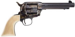 Taylors & Company Marshal 555127 .45 Long Colt 5.50" blued barrel revolver with case-hardened frame and white grip
