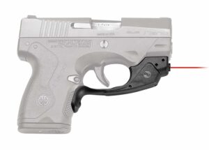 Crimson Trace Laserguard LG-483 red laser sight mounted for Beretta Nano, black finish