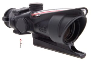 Trijicon TA31A ACOG 4x32 scope with Illuminated Red Triangle Post reticle, black hardcoat anodized
