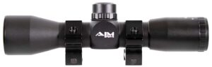 Aim Sports JTM432B 4x32mm tactical compact scope with Mil-Dot reticle, black anodized