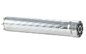 ANECHOIC AnechoX X22RA rimfire suppressor 22LR 1.10-inch 1/2x28 silver