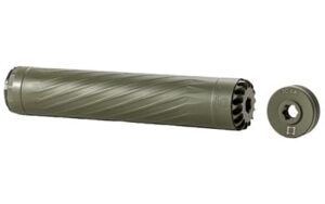 Anechoic AnechoX 30L titanium suppressor in Olive Drab with dual thread mounting options