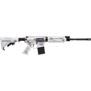 APF ARCTIC 5.56 NATO 16in Snow Camo AR rifle with Magpul M-LOK rail