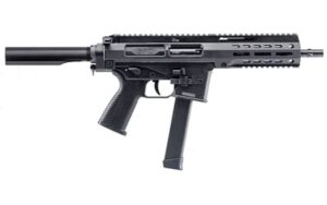 B&T SPC9 9mm pistol black 9.10-inch barrel with buffer tube stock and polymer grip