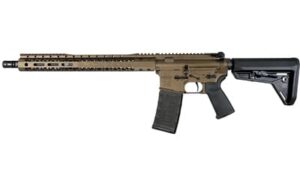 Black Rain Ordnance Spec+ SSP 5.56 NATO 16 inch SOCOM barrel Midnight Bronze AR rifle with 15 inch M-LOK handguard