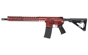Black Rain Ordnance We The People 5.56 NATO 16-inch AR rifle red battleworn finish